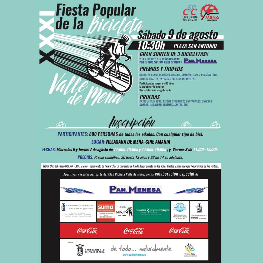 Fiesta de la Bicicleta en Villasana de Mena el 9 de agosto 2025